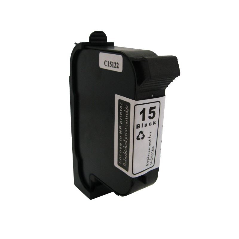 Cartus C6615DE negru remanufacturat HP 15 - imagine 3